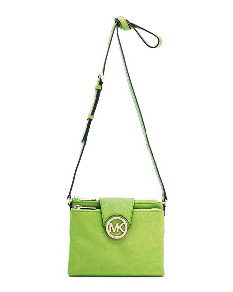 michael kors lime green crossbody|Michael Kors Crossbody purse.